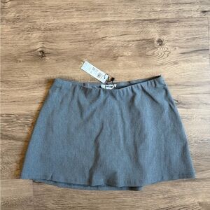 Garage Gray Mini Skirt
